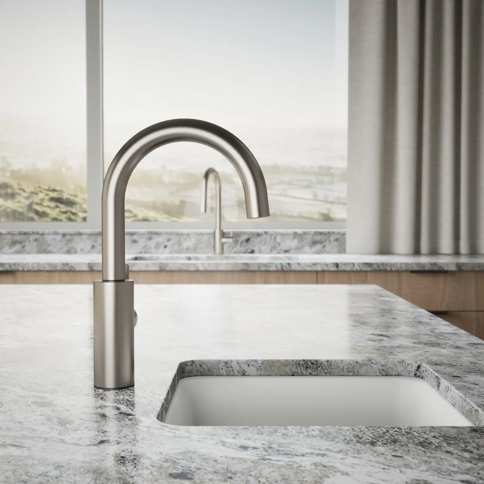 Single-handle bar sink faucet^Kohler Hot