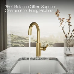 Single-handle bar sink faucet^Kohler Hot