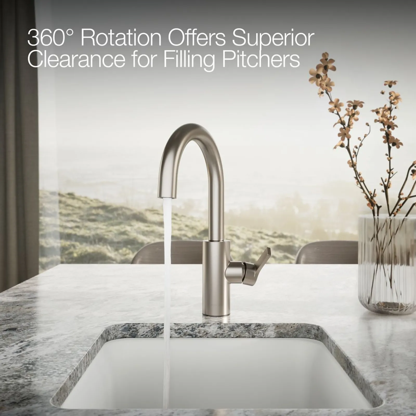 Single-handle bar sink faucet^Kohler Hot