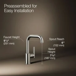 Single-handle bar sink faucet^Kohler