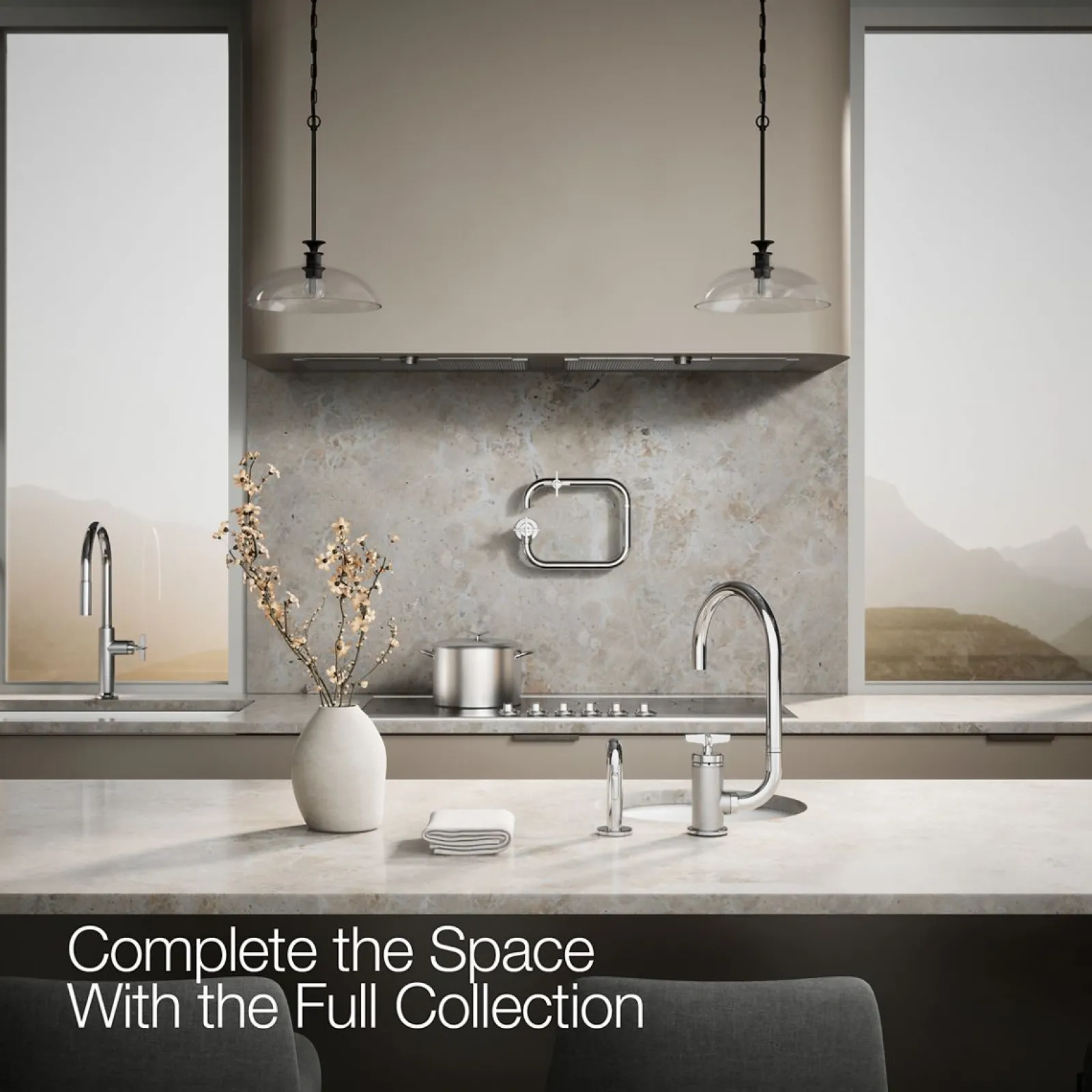 Single-handle bar sink faucet with two-function extended-reach spout and side sprayer^Kohler Outlet