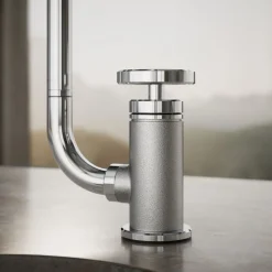 Single-handle bar sink faucet with two-function extended-reach spout and side sprayer^Kohler Online