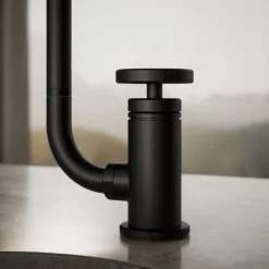 Single-handle bar sink faucet with two-function extended-reach spout and side sprayer^Kohler Online