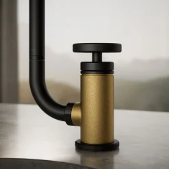 Single-handle bar sink faucet with two-function extended-reach spout and side sprayer^Kohler Online