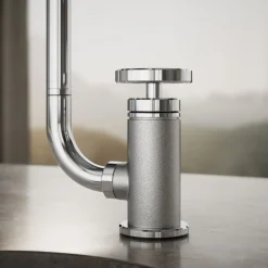 Single-handle bar sink faucet with two-function extended-reach spout and side sprayer^Kohler Online
