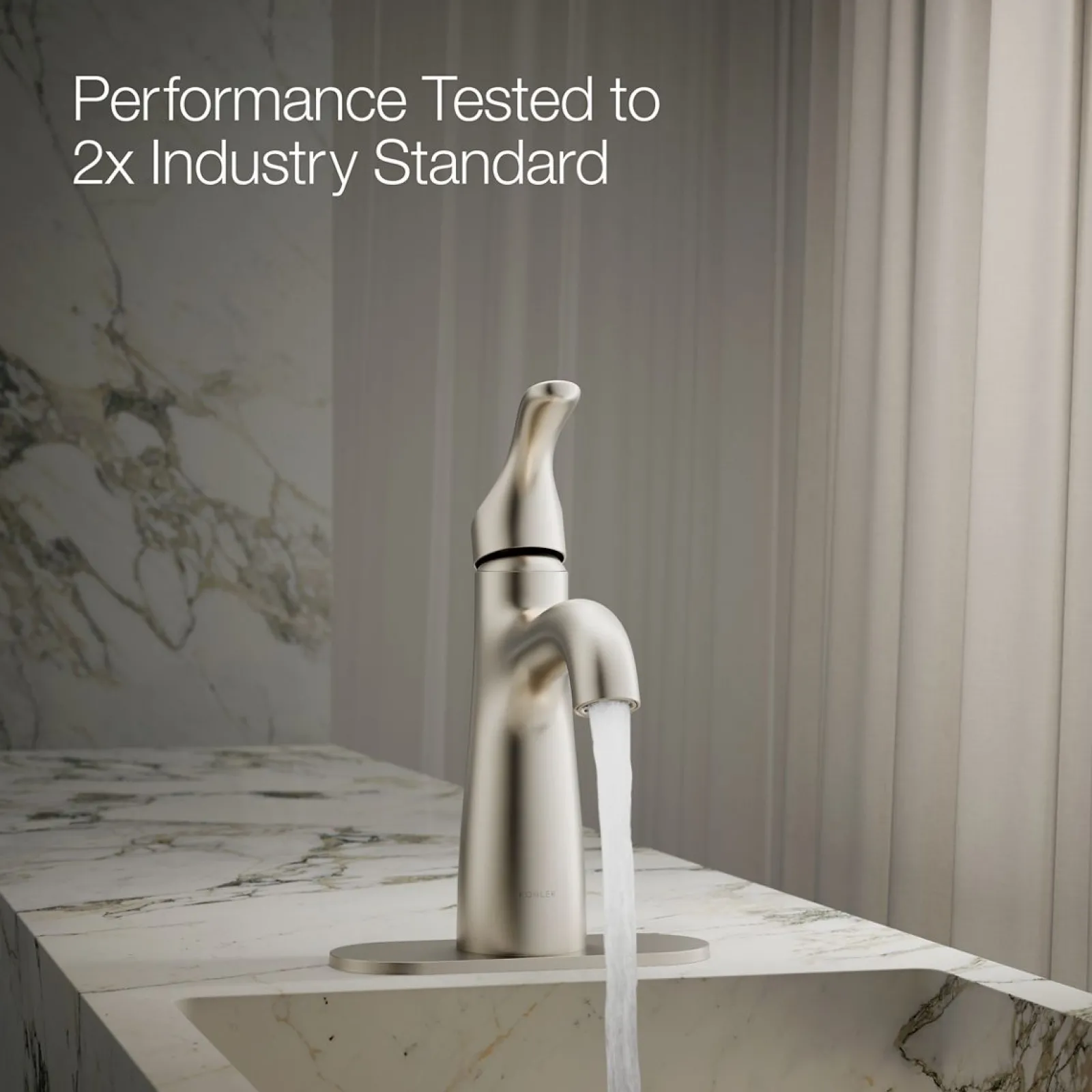 Single-handle bathroom sink faucet, 1.2 gpm^Kohler