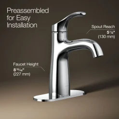 Single-handle bathroom sink faucet, 1.2 gpm^Kohler