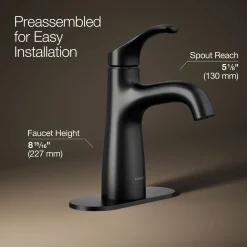 Single-handle bathroom sink faucet, 1.2 gpm^Kohler