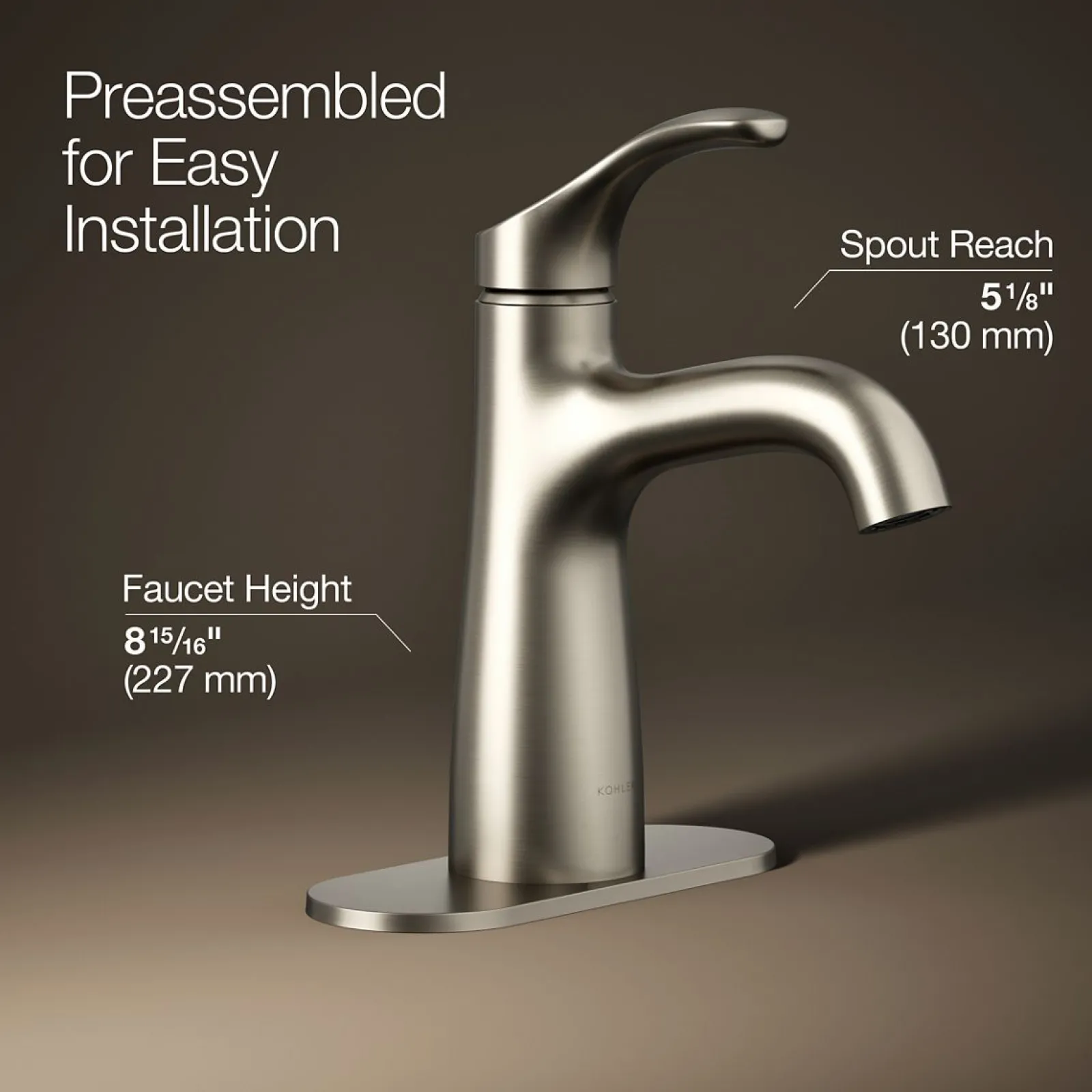 Single-handle bathroom sink faucet, 1.2 gpm^Kohler