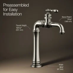 Single-handle bathroom sink faucet, 1.2 gpm^Kohler