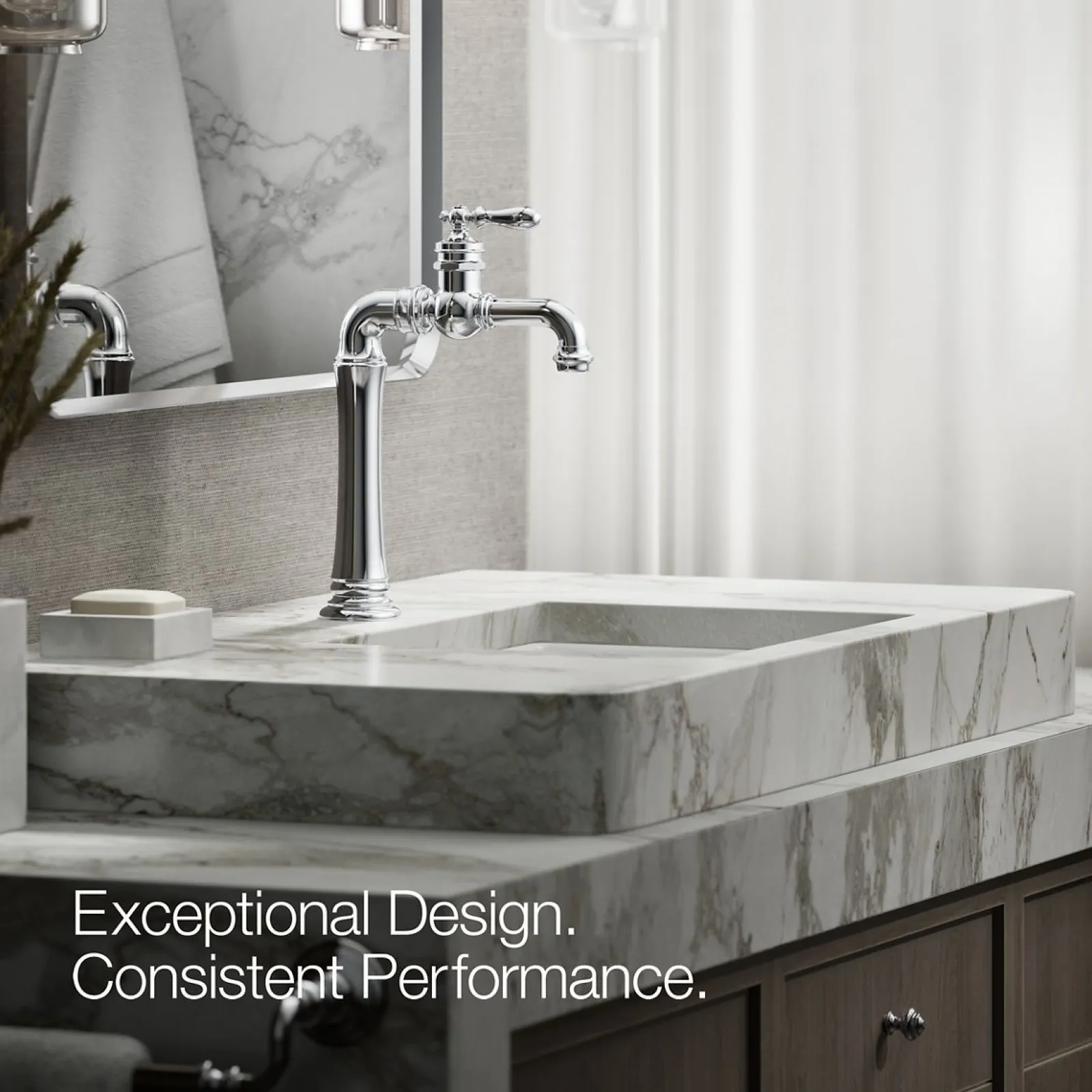Single-handle bathroom sink faucet, 1.2 gpm^Kohler