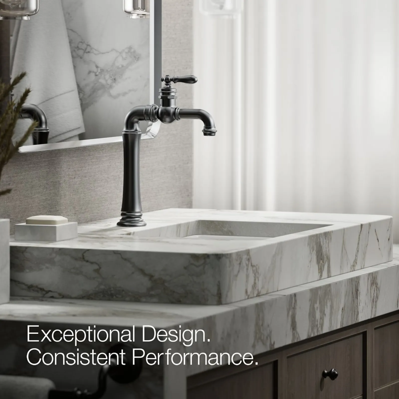 Single-handle bathroom sink faucet, 1.2 gpm^Kohler