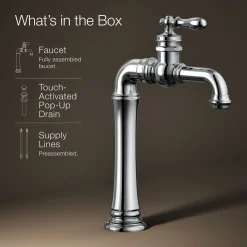 Single-handle bathroom sink faucet, 1.2 gpm^Kohler