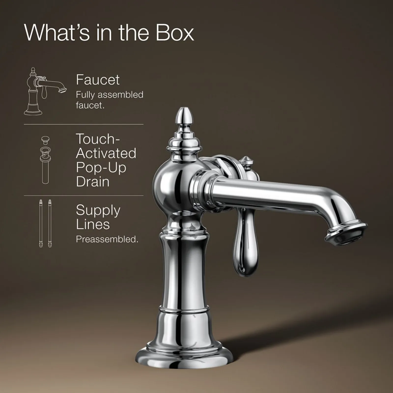Single-handle bathroom sink faucet, 1.2 gpm^Kohler Online