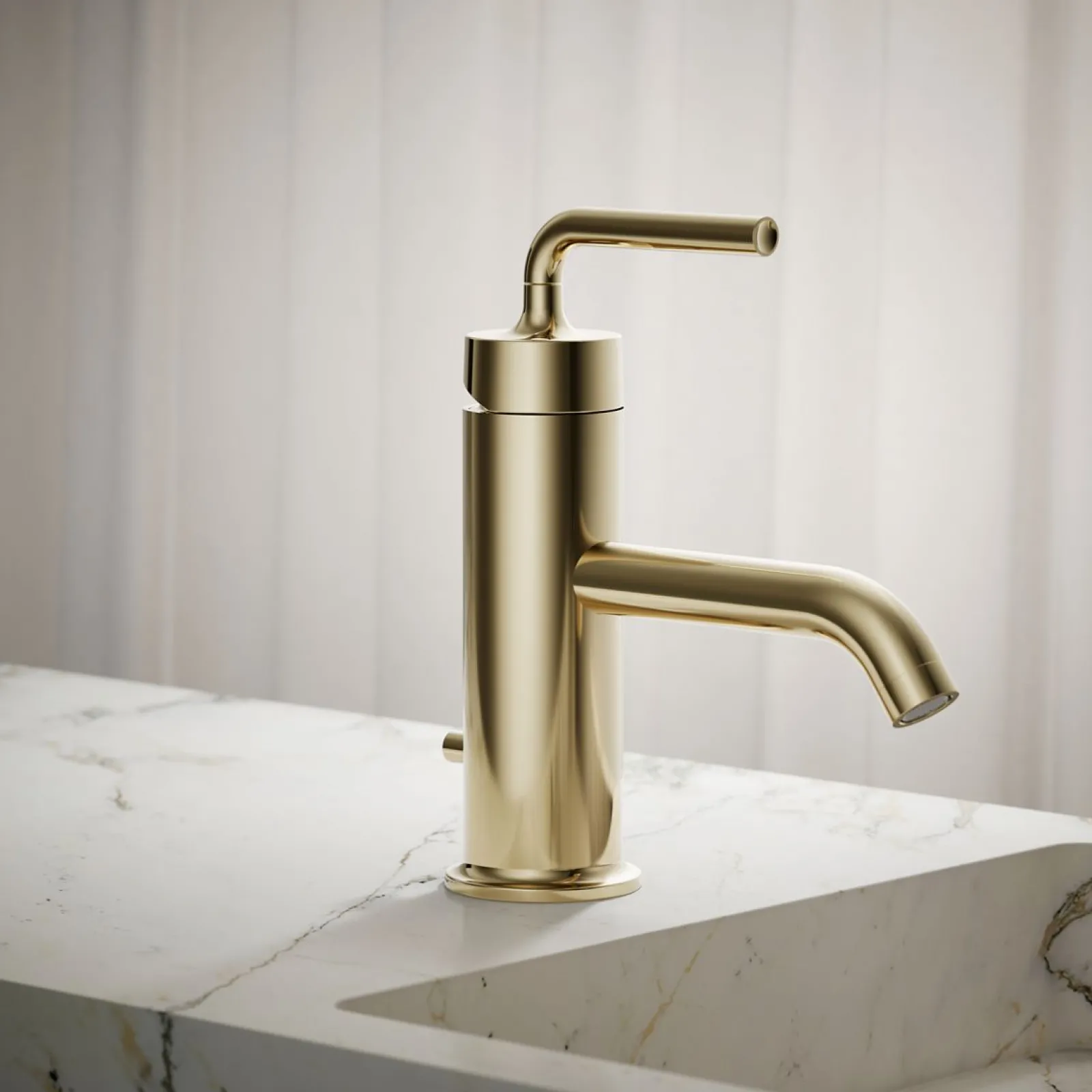 Single-handle bathroom sink faucet with Straight Lever handle, 1.2 gpm^Kohler New