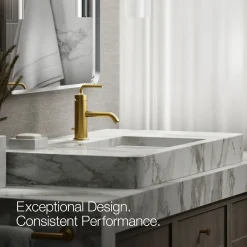 Single-handle bathroom sink faucet with Straight Lever handle, 1.2 gpm^Kohler New