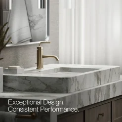 Single-handle bathroom sink faucet with Straight Lever handle, 1.2 gpm^Kohler New