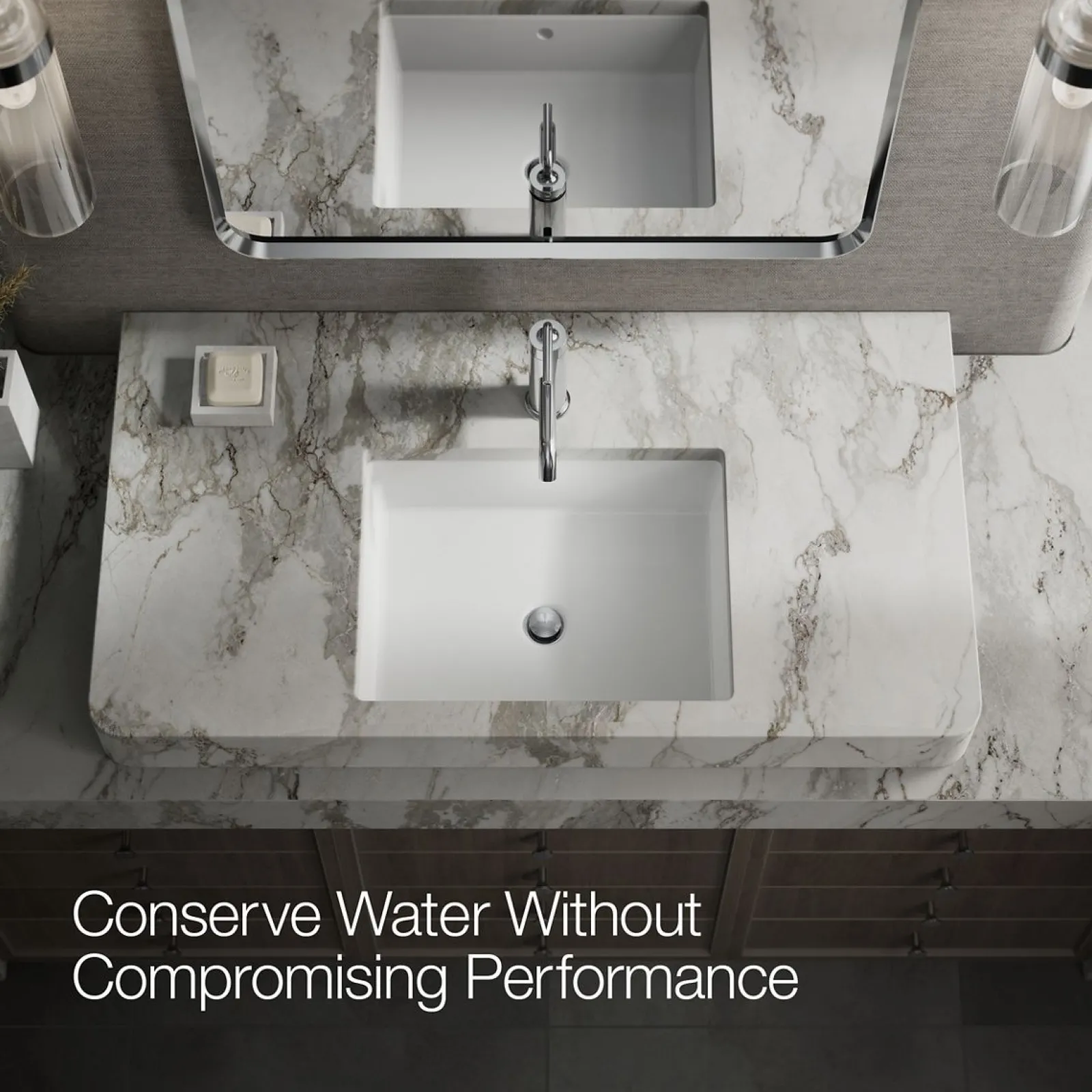 Single-handle bathroom sink faucet with Straight Lever handle, 1.2 gpm^Kohler New