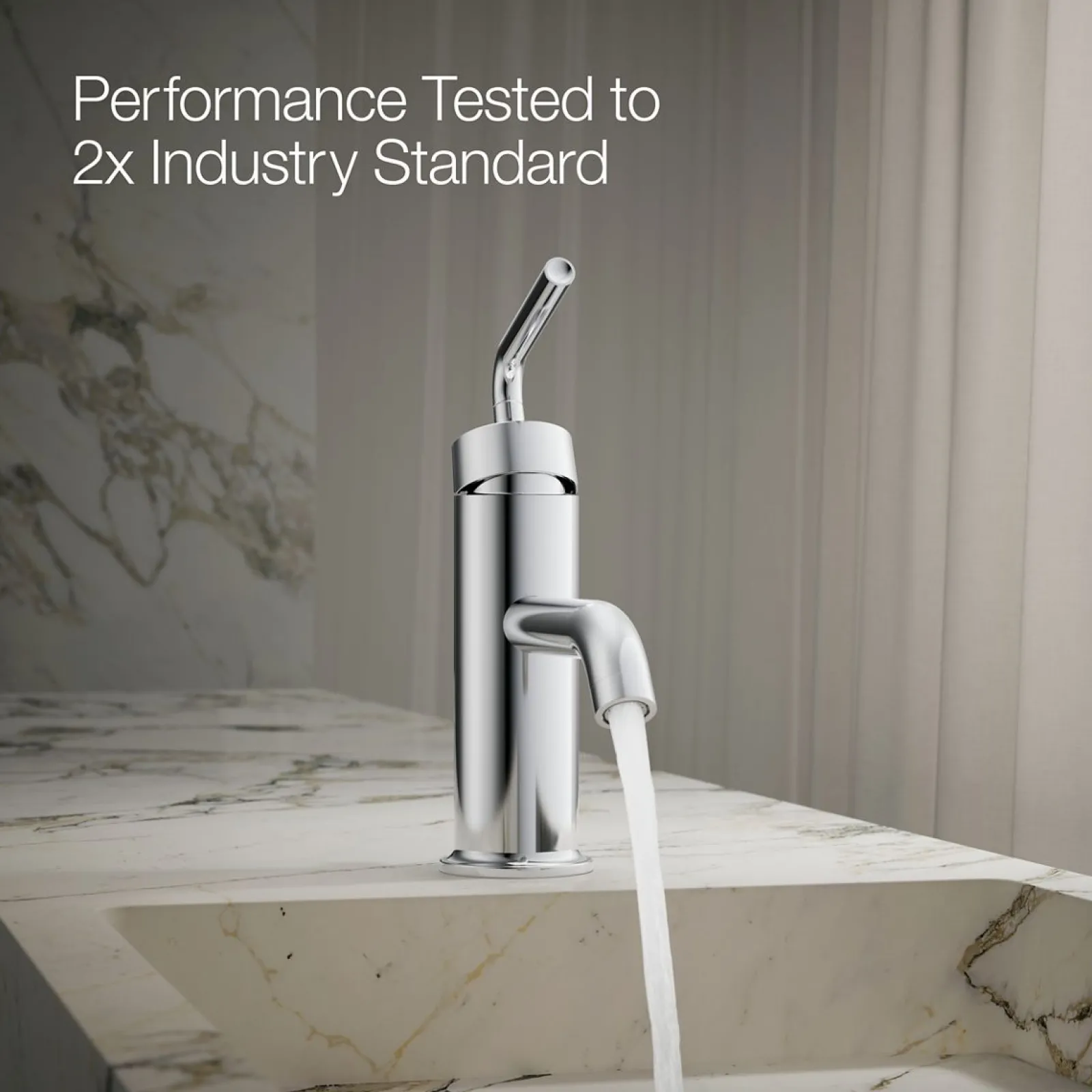 Single-handle bathroom sink faucet with Straight Lever handle, 1.2 gpm^Kohler New