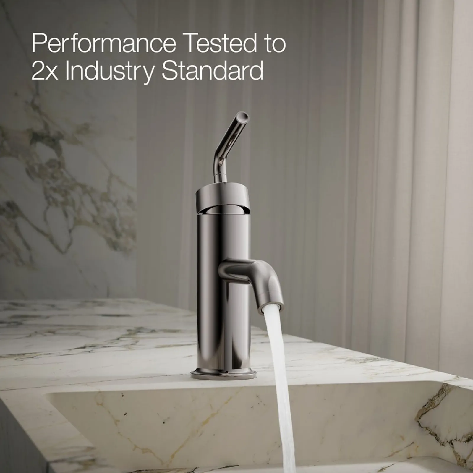 Single-handle bathroom sink faucet with Straight Lever handle, 1.2 gpm^Kohler New