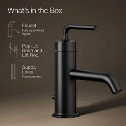 Single-handle bathroom sink faucet with Straight Lever handle, 1.2 gpm^Kohler New