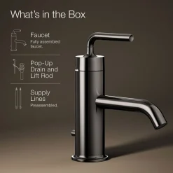 Single-handle bathroom sink faucet with Straight Lever handle, 1.2 gpm^Kohler New