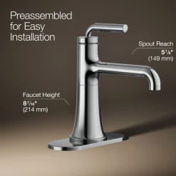 Single-handle bathroom sink faucet, 0.5 gpm^Kohler Online