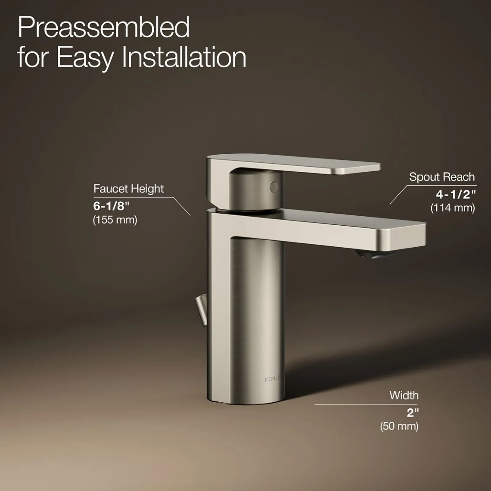 Single-handle bathroom sink faucet, 1.0 gpm^Kohler Online