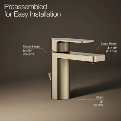 Single-handle bathroom sink faucet, 1.0 gpm^Kohler Online