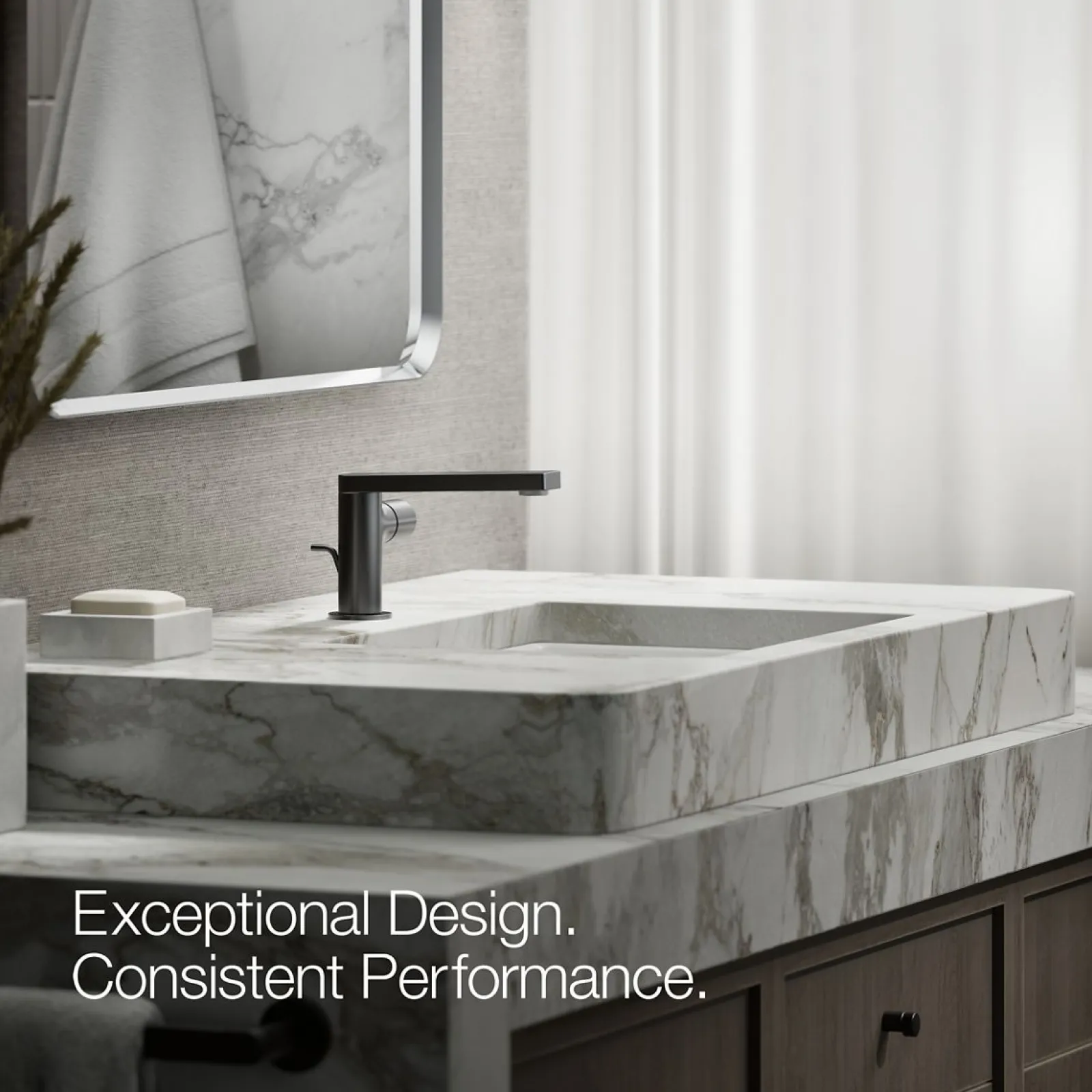 Single-handle bathroom sink faucet with Cylindrical handle, 1.2 gpm^Kohler