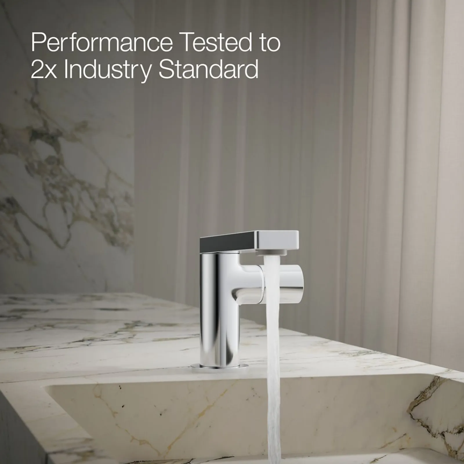 Single-handle bathroom sink faucet with Cylindrical handle, 1.2 gpm^Kohler