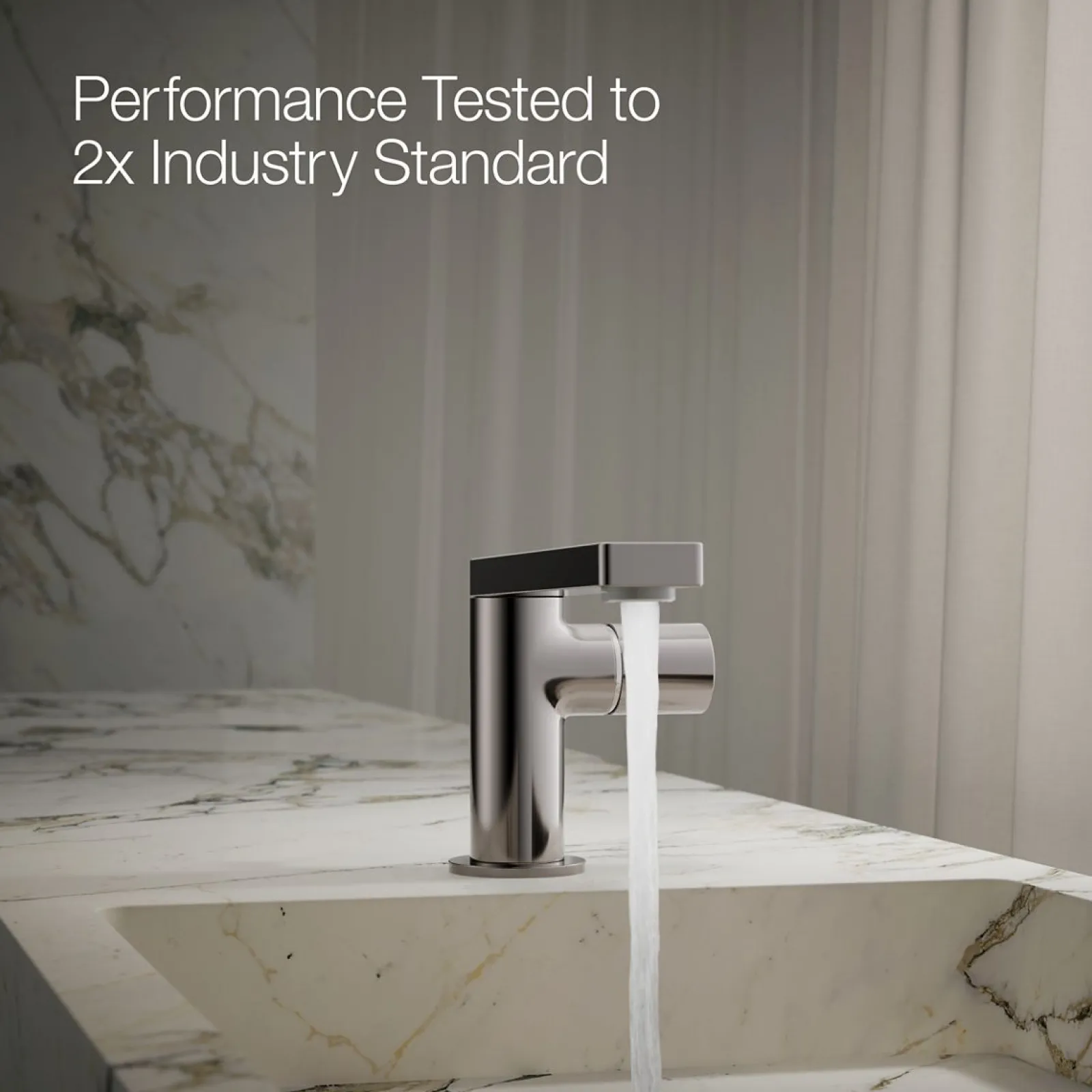 Single-handle bathroom sink faucet with Cylindrical handle, 1.2 gpm^Kohler