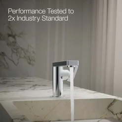 Single-handle bathroom sink faucet with Lever handle, 1.2 gpm^Kohler Hot
