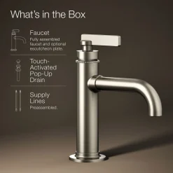 Single-handle bathroom sink faucet, 1.2 gpm^Kohler