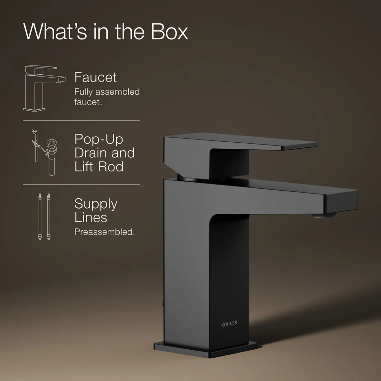 Single-handle bathroom sink faucet, 1.2 gpm^Kohler Best