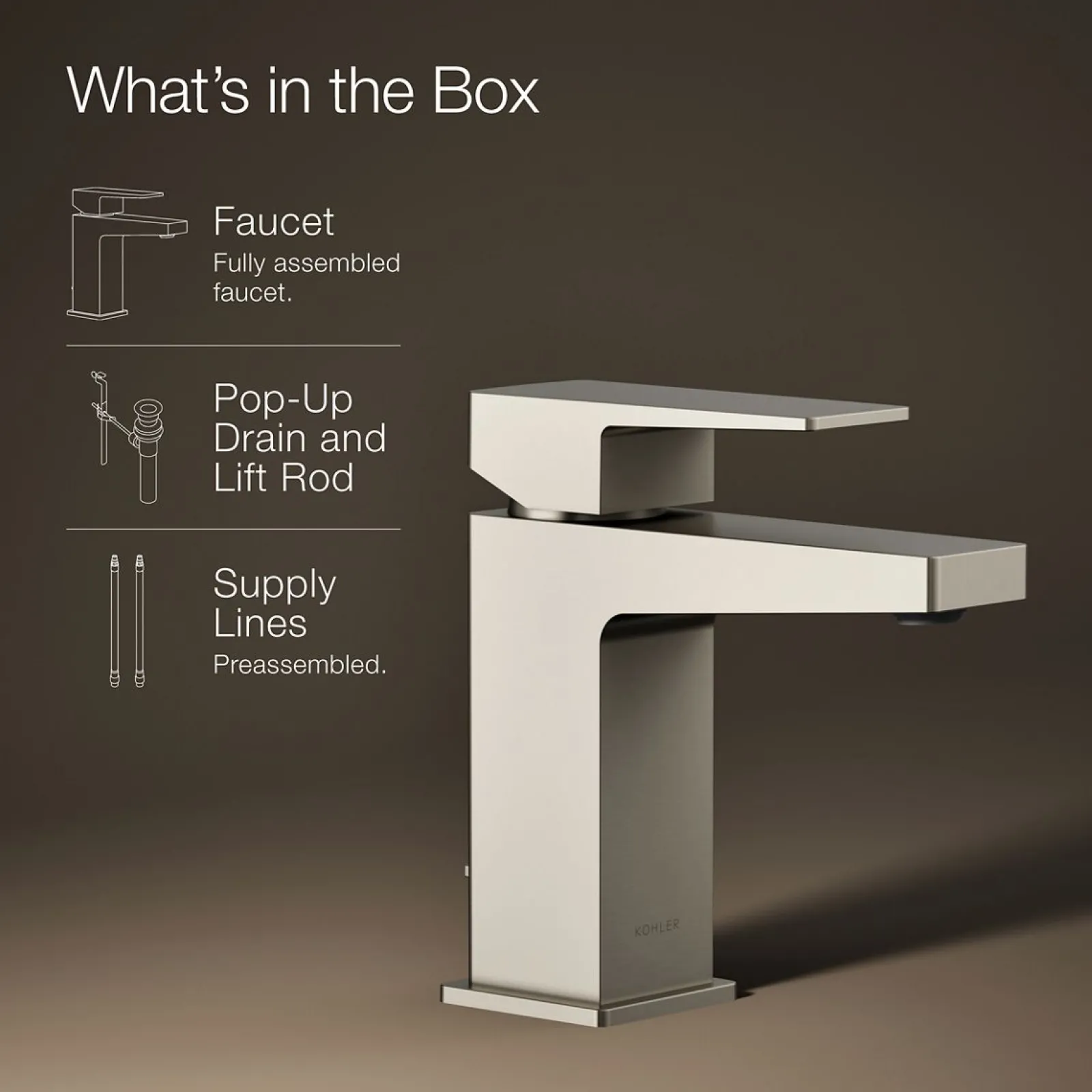 Single-handle bathroom sink faucet, 1.2 gpm^Kohler Best