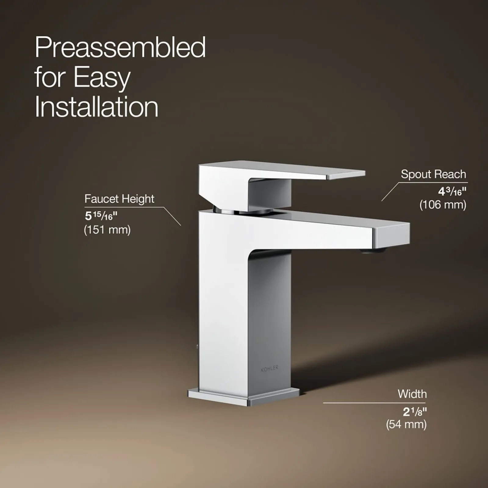 Single-handle bathroom sink faucet, 1.2 gpm^Kohler Best