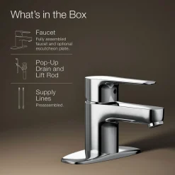 Single-handle bathroom sink faucet, 1.2 gpm^Kohler Outlet