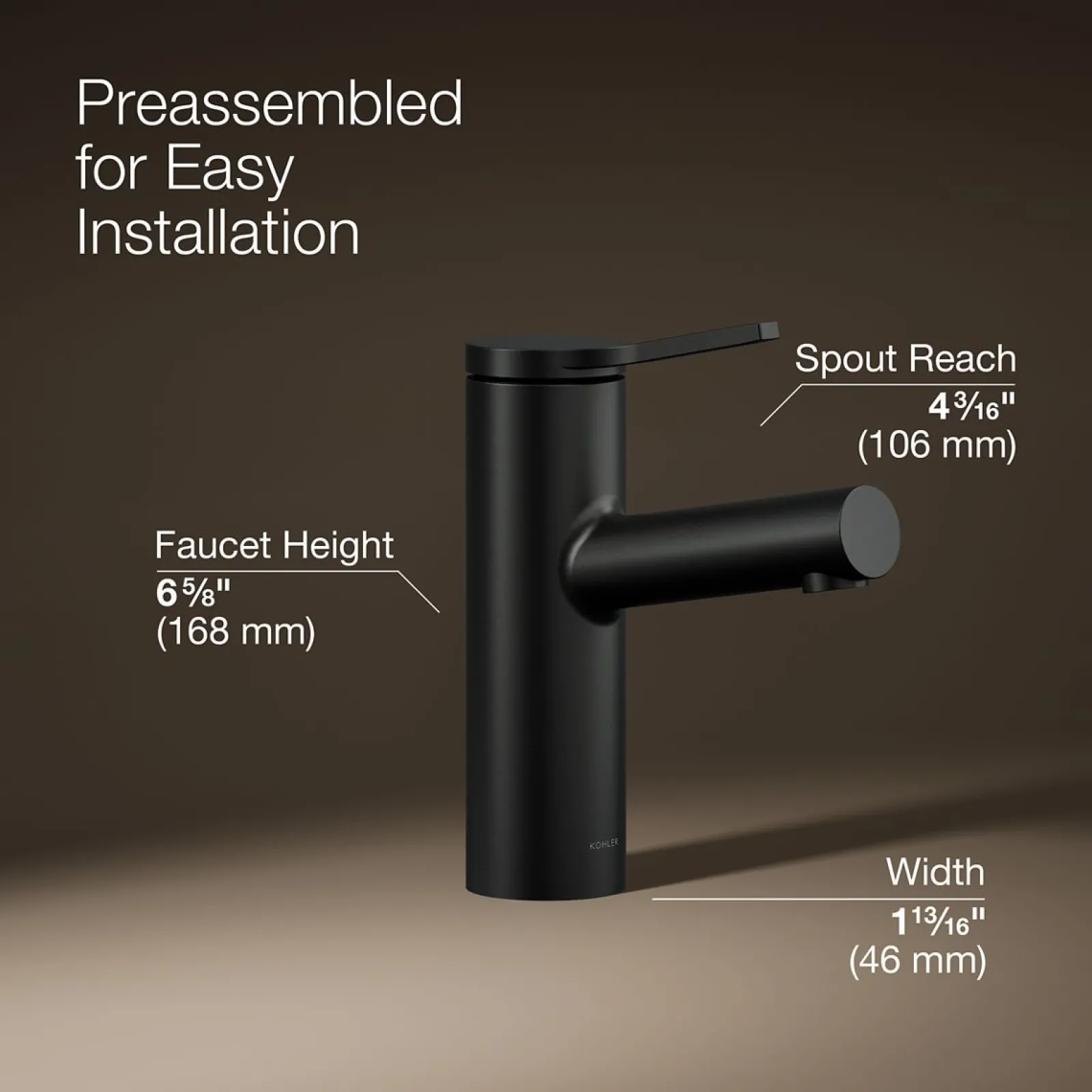 Single-handle bathroom sink faucet, 1.2 gpm^Kohler Best