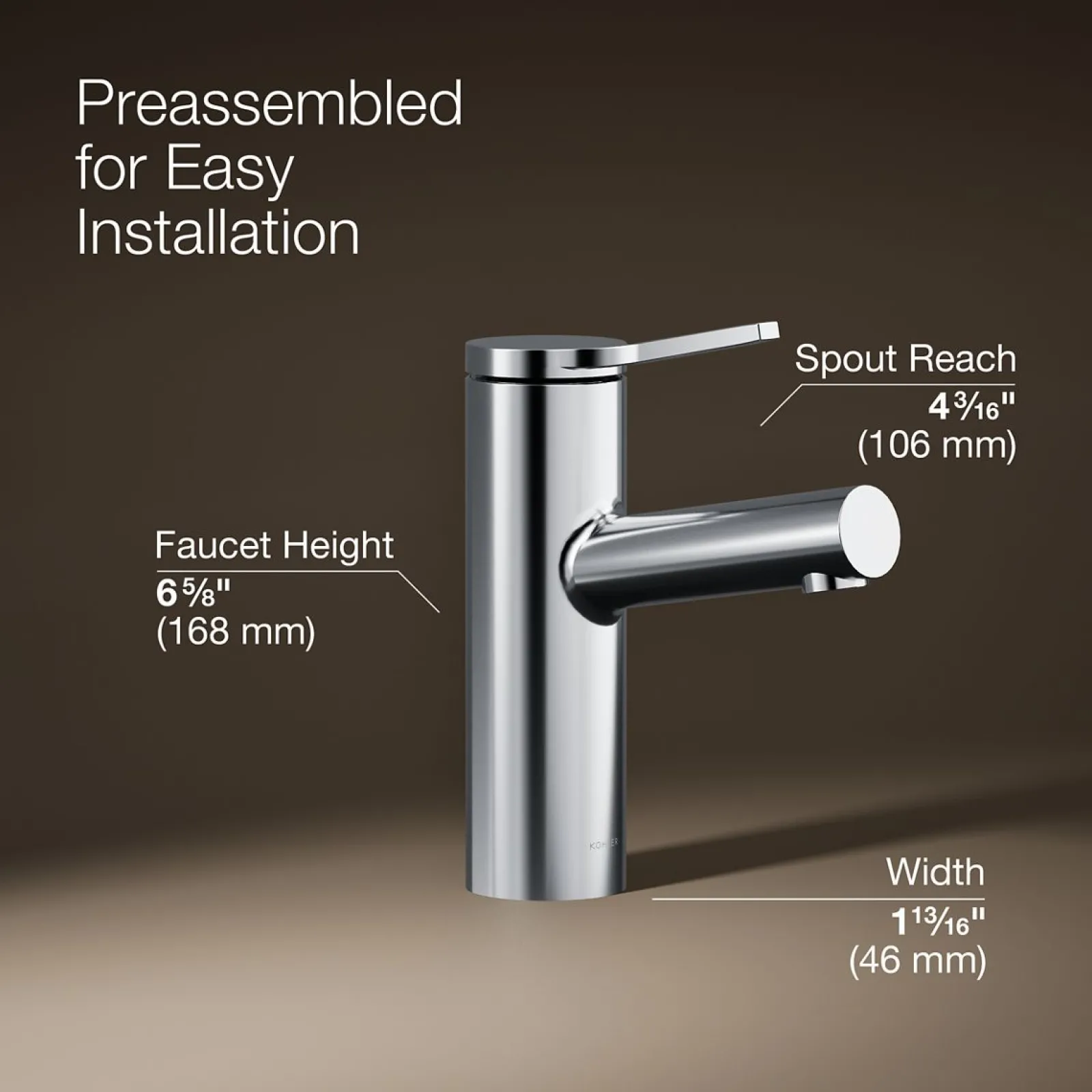 Single-handle bathroom sink faucet, 1.2 gpm^Kohler Best