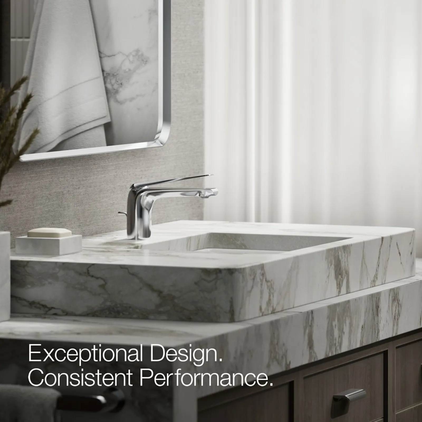 Single-handle bathroom sink faucet, 1.2 gpm^Kohler Hot