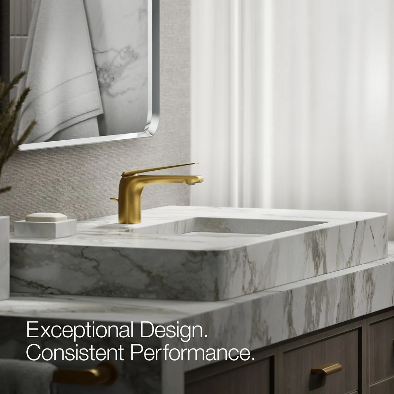 Single-handle bathroom sink faucet, 1.2 gpm^Kohler Hot