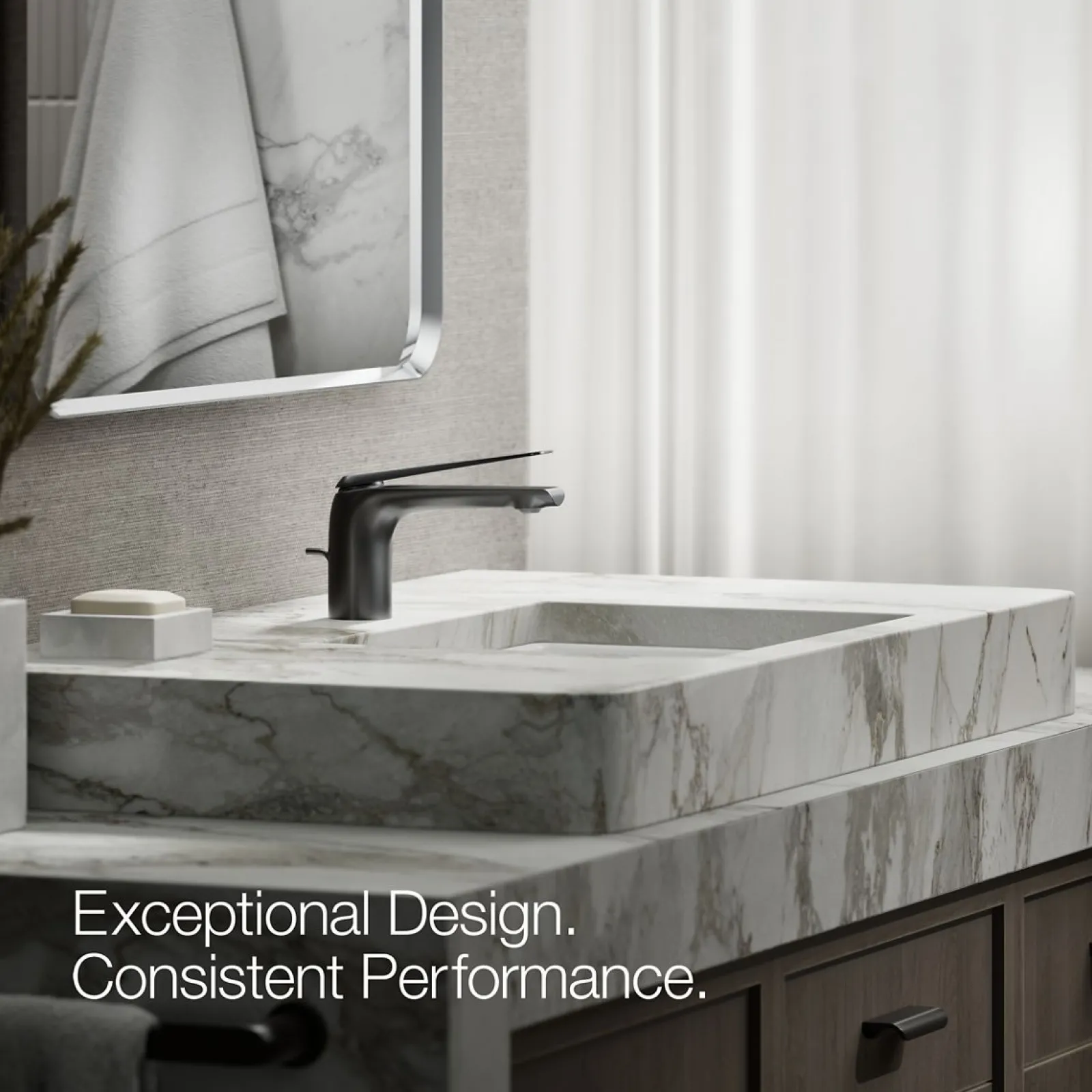 Single-handle bathroom sink faucet, 1.2 gpm^Kohler Hot