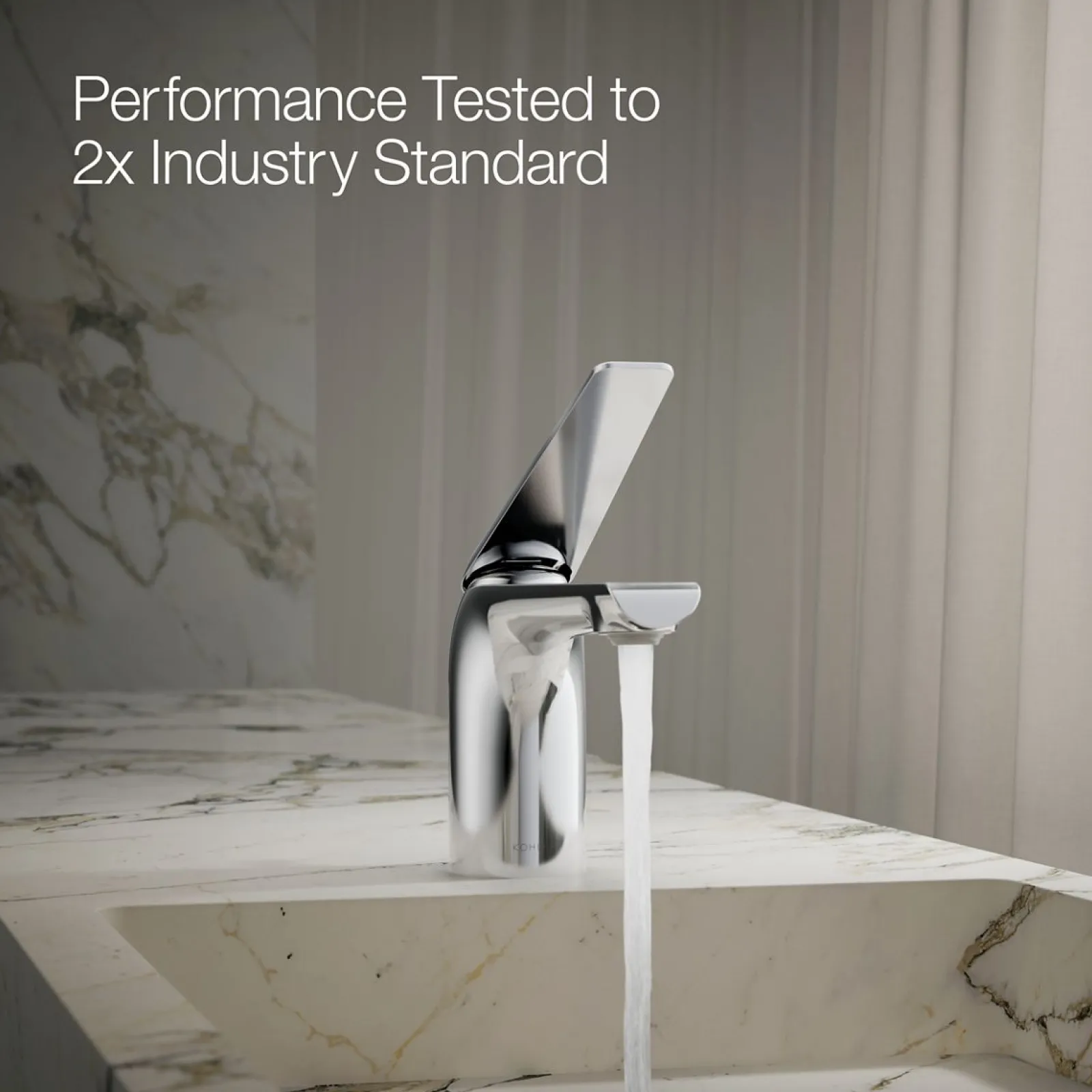 Single-handle bathroom sink faucet, 1.2 gpm^Kohler Hot