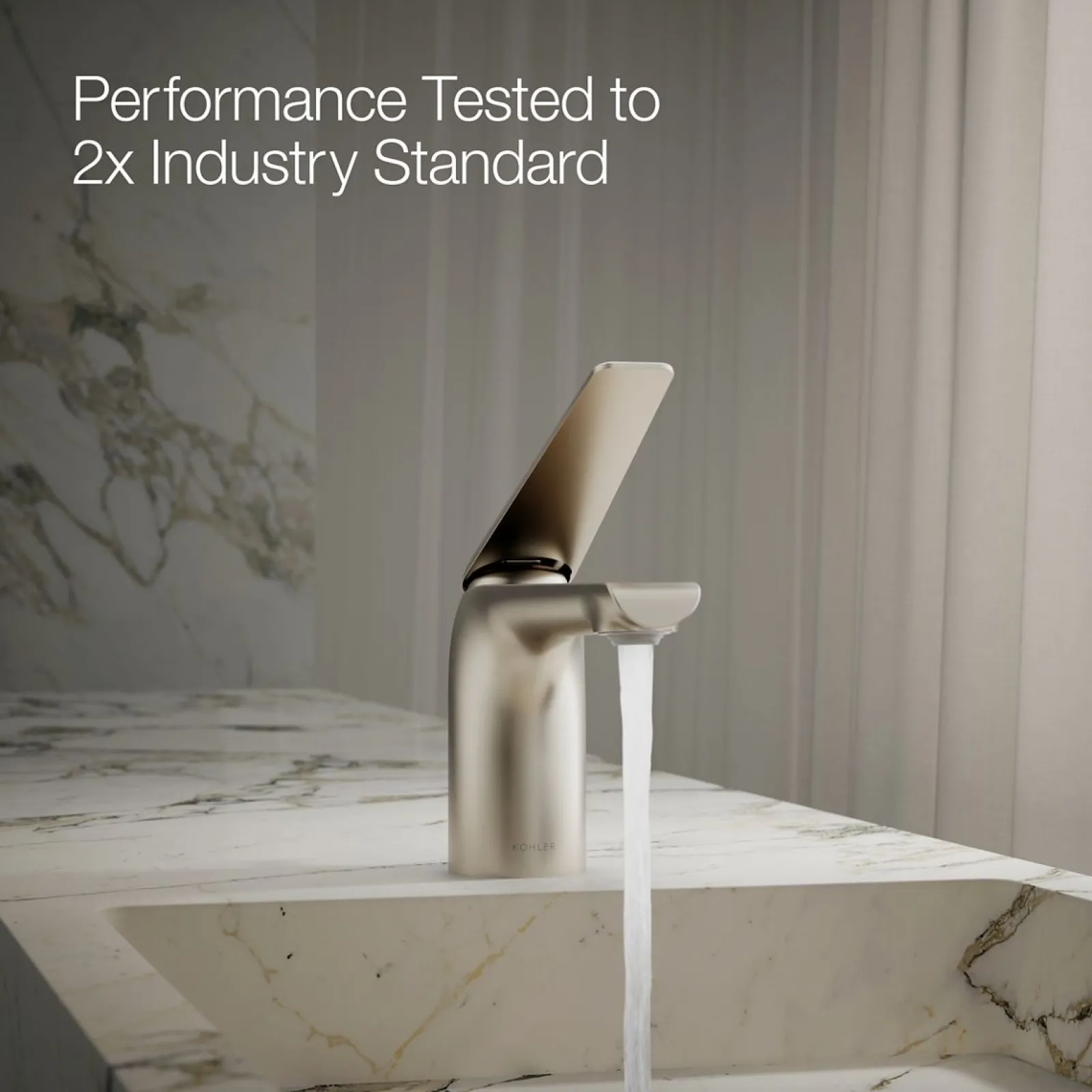 Single-handle bathroom sink faucet, 1.2 gpm^Kohler Hot