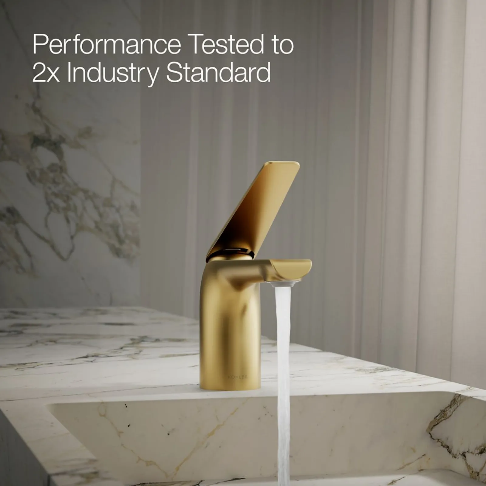 Single-handle bathroom sink faucet, 1.2 gpm^Kohler Hot