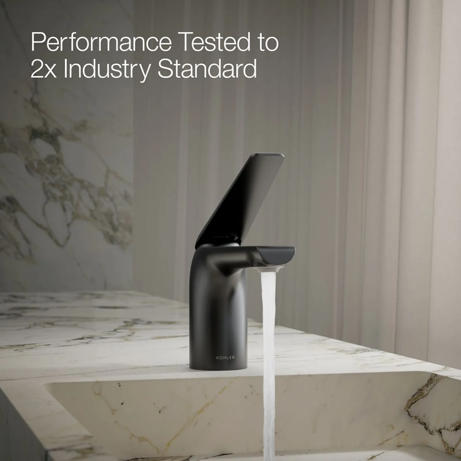 Single-handle bathroom sink faucet, 1.2 gpm^Kohler Hot