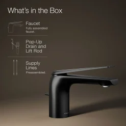 Single-handle bathroom sink faucet, 1.2 gpm^Kohler Hot