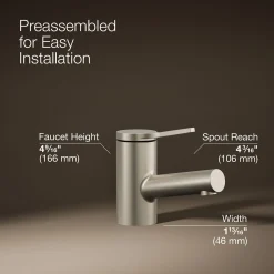 Single-handle bathroom sink faucet, 1.2 gpm^Kohler Outlet
