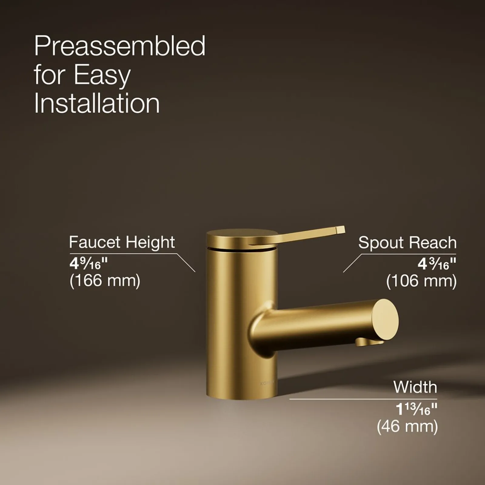 Single-handle bathroom sink faucet, 1.2 gpm^Kohler Outlet